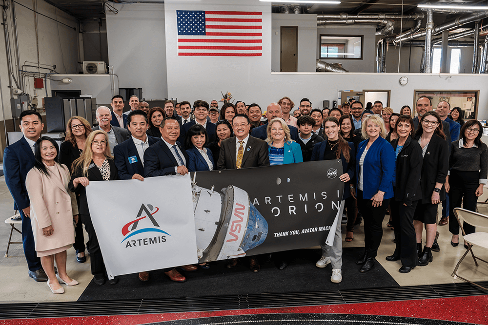 NASA and Lockheed Martin Orion representatives presented their recognition to Avatar Machine