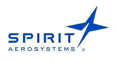Spirit AeroSystems logo with blue design.